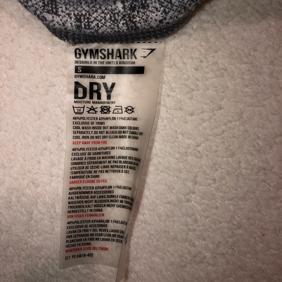 Gymshark grey Fleur Texture size small - Picture 5 of 5